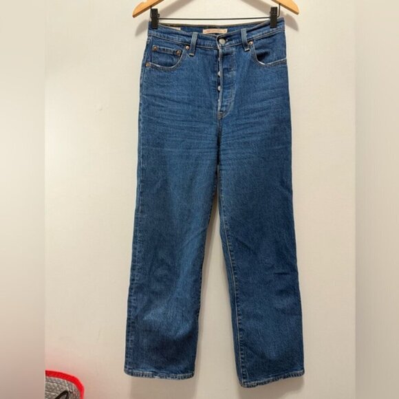 Levi's® Premium RIBCAGE STRAIGHT ANKLE WOMEN'S JEANS size 26 - Picture 4 of 12